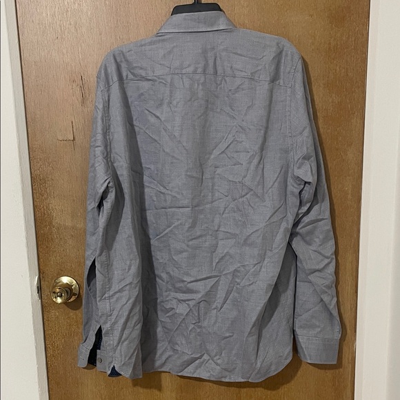 Ted Baker Gray Lightweight Button Up - Picture 3 of 4